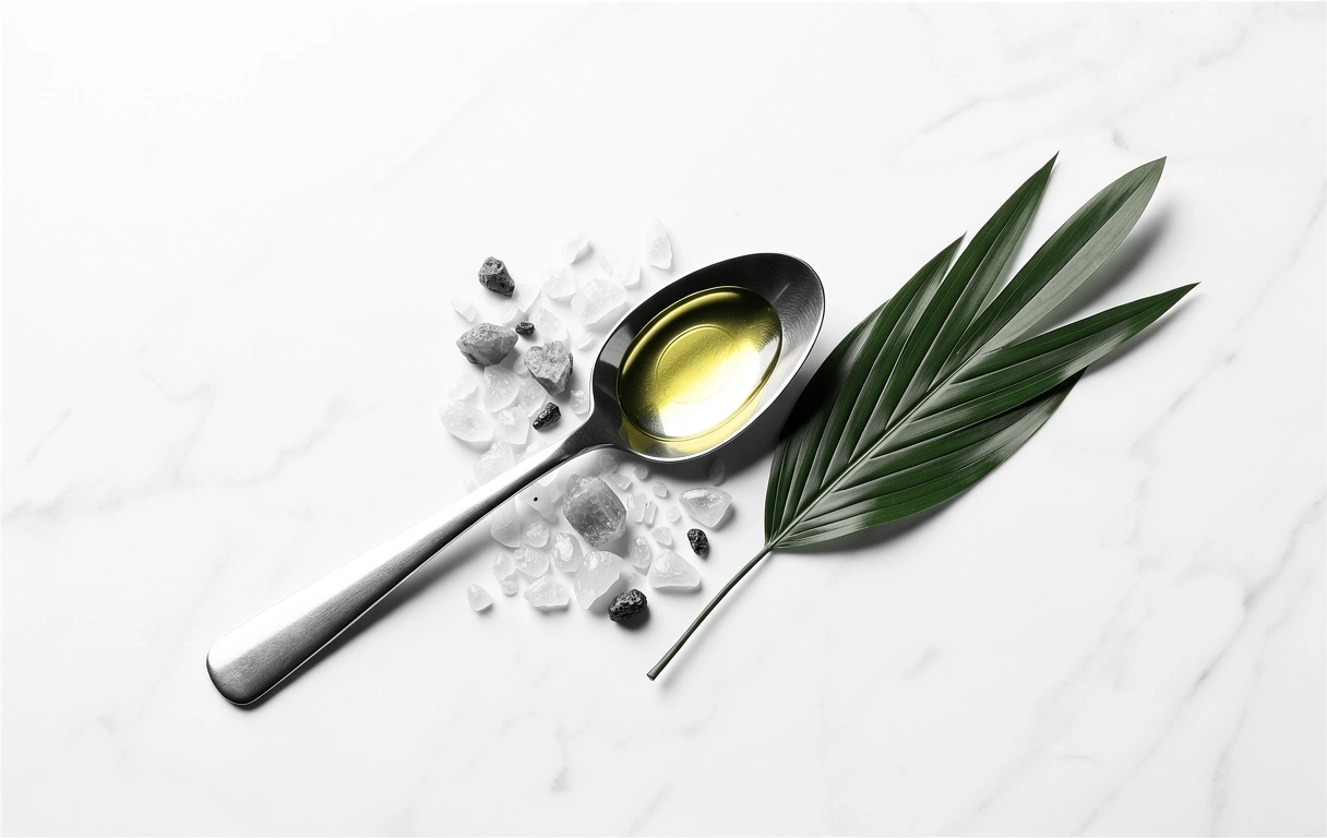 Minimalist wellness ritual
